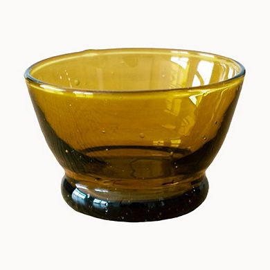 Moroccan Blown Glass Footed Nesting Bowl