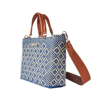 Mixte Medium Woven Crossbody Drawstring Bag