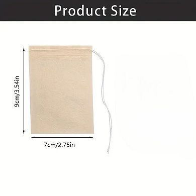 Unbleached Disposable Tea Infuser Bags 100 Pcs, 2.75” x 3.54”
