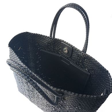 Large Woven Crossbody Bag
