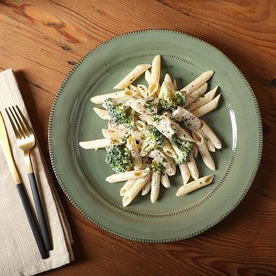 Gibson Elite Terranea 12 Piece Dishes Reactive Glaze Plates and Bowls Terracotta Dinnerware Set