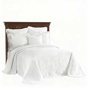 Farmhouse Style Floral Quilted Bedspread King Size
