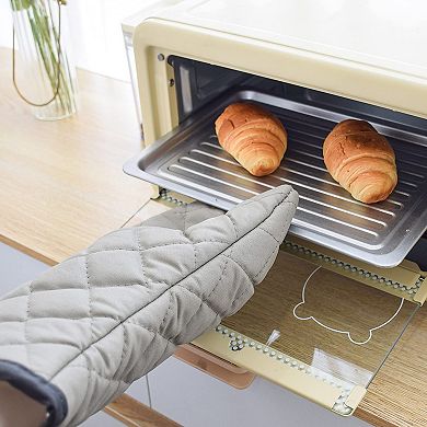 16-inch oven mitts resistant to high temperatures up to 425°F