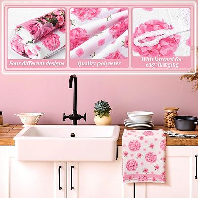 Kitchen Oven Gloves and Pot Handle Heat-Resistant Set