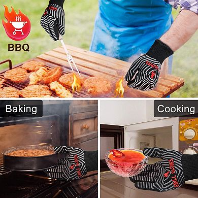 BBQ Gloves 1472℉ Heat-Resistant Silicone