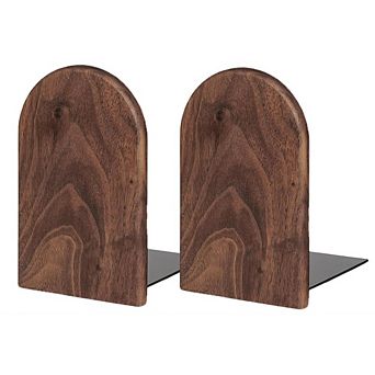 Book Ends,1 Pair Bookends Wood Book Ends Universal Economy Bookend