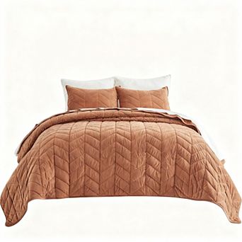 3 pc bedspread set 108 in x 96 in