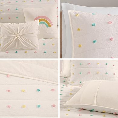 Cotton jacquard quilted bedspread suitable for all seasons