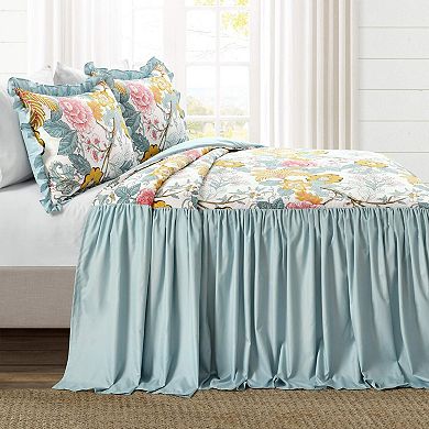 3-piece vintage ruffle bedspread