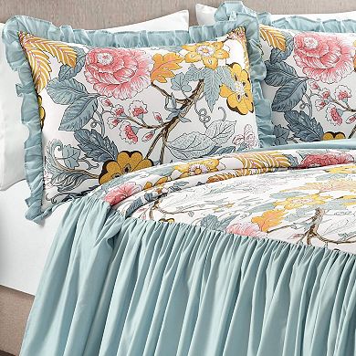 3-piece vintage ruffle bedspread