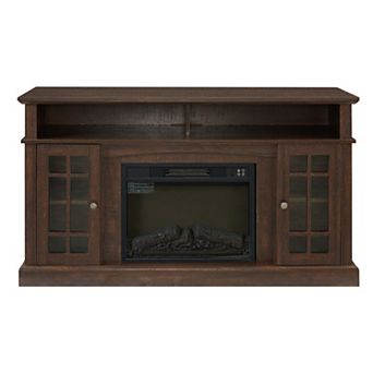 GOODSILO Classic Modern Entertainment Console with Open and Closed Storage for Large TVs