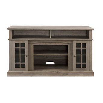 GOODSILO Classic Modern Entertainment Console with Open and Closed Storage for Large TVs