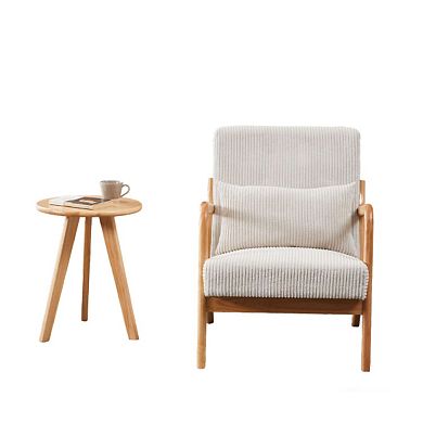 GOODSILO Mid-Century Modern Accent Chair and Coffee Table Set Vintage Luxury Style