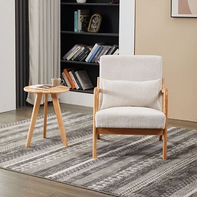 GOODSILO Mid-Century Modern Accent Chair and Coffee Table Set Vintage Luxury Style