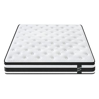 GOODSILO 12 Inch Hybrid Mattress with Pocket Springs and Memory Foam Layer