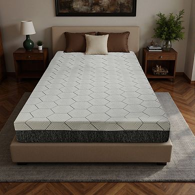 GOODSILO Premium Queen Size Cooling Gel Memory Foam Mattress with Zoned Support
