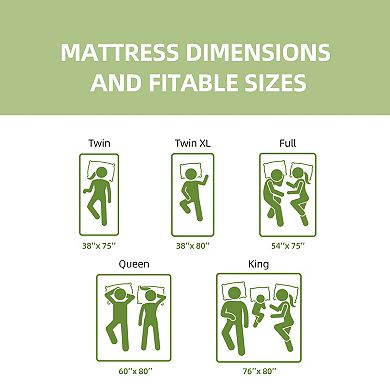 GOODSILO 12-Inch Cooling Gel Memory Foam Queen Mattress with Zoned Support