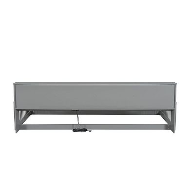 Trikiousd Twin XL Size Daybed Solid Wood Floor Bed with Storage Cabinets, USB Ports & Safety Fence