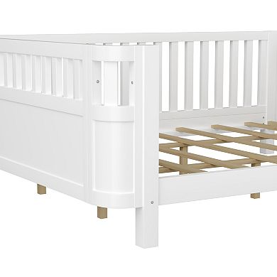 Trikiousd Queen Size Montessori Bed Low Platform Bed Frame w/ Detachable Side Bed Rails