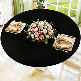 Fitted Spandex Tablecloth Waterproof Stretch Washable Cover