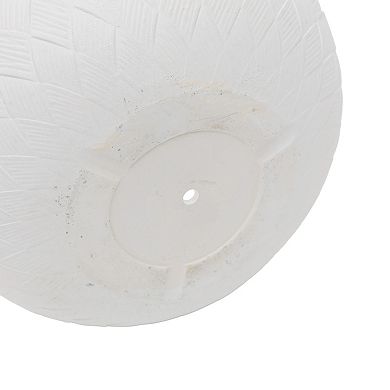 Trikiousd 3-Piece Round Planters Set, Outdoor Indoor Plant Pots with Weaving Pattern Planter