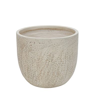 Trikiousd 3-Piece Planter Set Round Flower Pots Magnesium Oxide Planter Set of 3