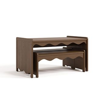 Storkcraft Casablanca Montessori 3 pc Indoor Kids Table & Bench Set
