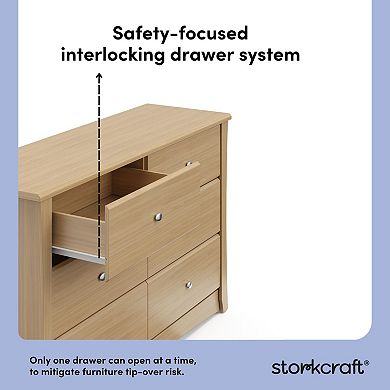 Storkcraft Crescent 6-Drawer Chest Dresser