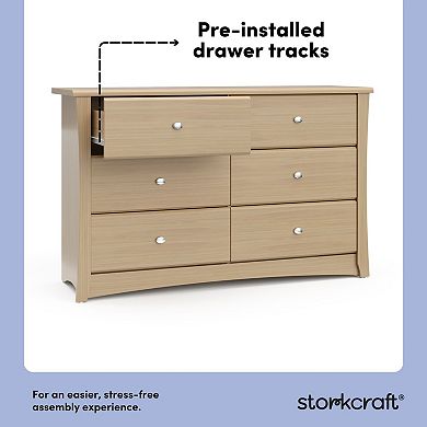 Storkcraft Crescent 6-Drawer Chest Dresser