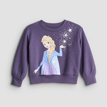 Girls 4-12 Jumping Beans® Disney's Frozen Elsa Graphic Fleece Crewneck Sweatshirt