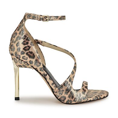Nine West Shimmy Women's Open Toe Stiletto Heel Dress Sandals