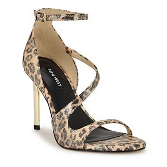 Nine West Shimmy Women's Open Toe Stiletto Heel Dress Sandals