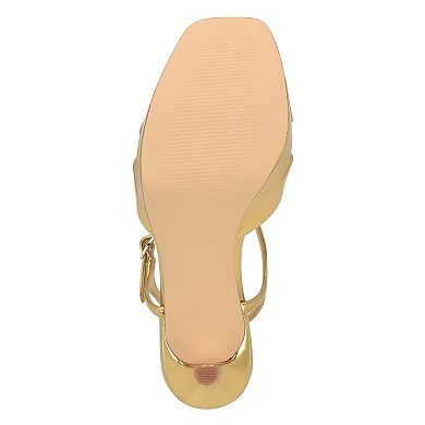 Nine West Tates Women's Stiletto Heel Square Toe Dress Sandals