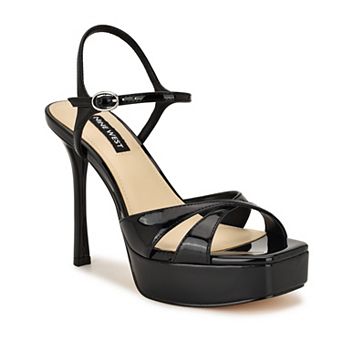 Nine West Tates Women's Stiletto Heel Square Toe Dress Sandals