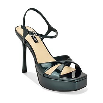 Nine West Tates Women's Stiletto Heel Square Toe Dress Sandals