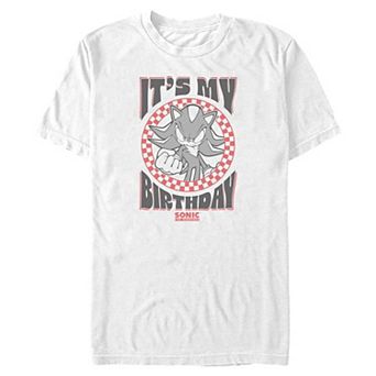 Big & Tall Sonic Shadow It's My Birthday Graphic Tee