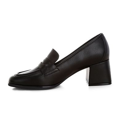 London Rag Sutapa Women's Block Heel Loafers