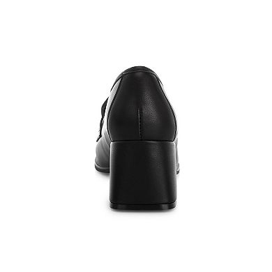 London Rag Sutapa Women's Block Heel Loafers