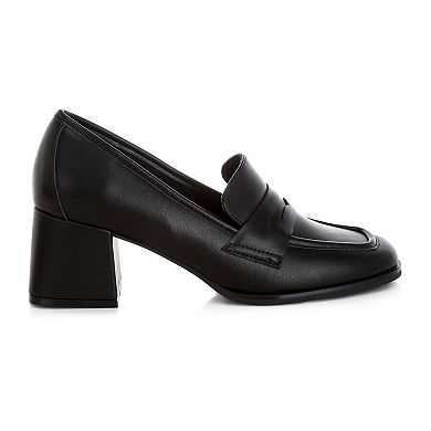 London Rag Sutapa Women's Block Heel Loafers