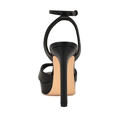 Nine West Wilda Women's Platform Heeled Sandals with Ankle Strap