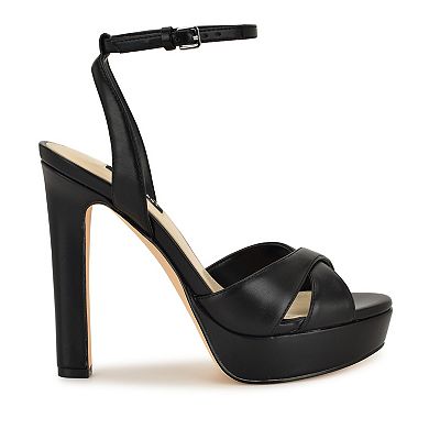 Nine West Wilda Women's Platform Heeled Sandals with Ankle Strap