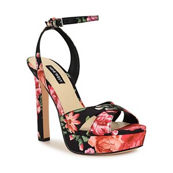 Nine West Wilda Women's Platform Heeled Sandals with Ankle Strap