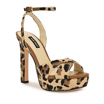Nine West Wilda Women's Platform Heeled Sandals with Ankle Strap