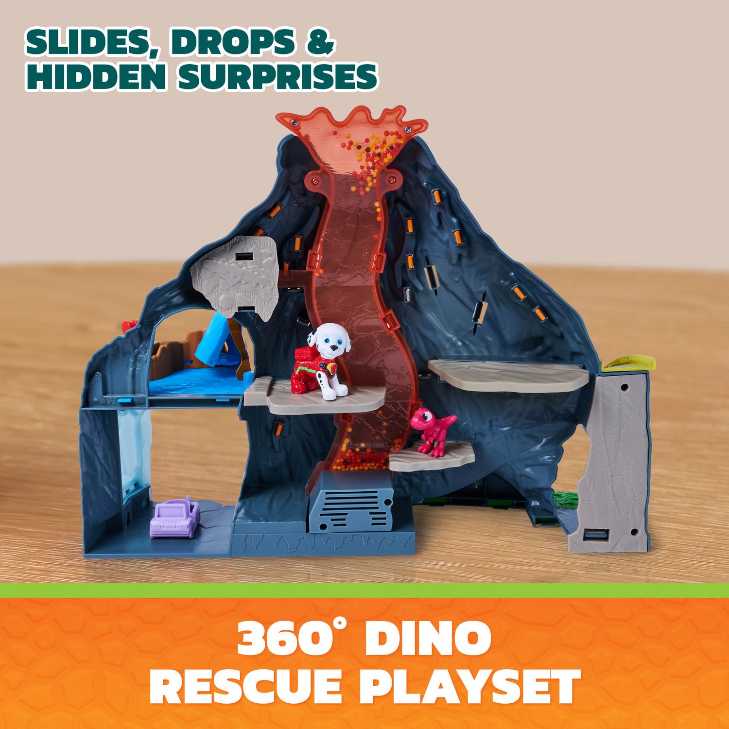 Детский игровой набор Paw Patrol Super Lava Blast Volcano Playset with 2 Figures — фото 3