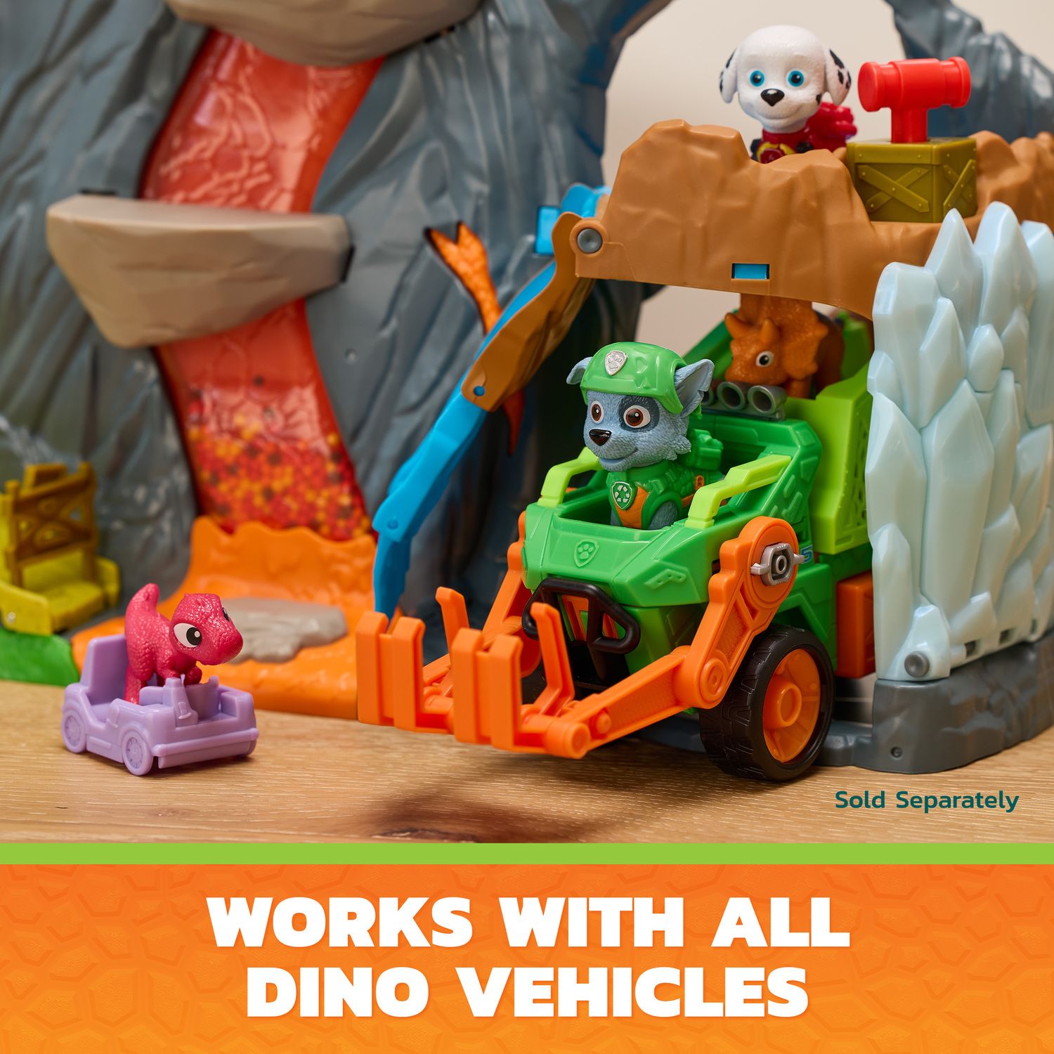 Детский игровой набор Paw Patrol Super Lava Blast Volcano Playset with 2 Figures — фото 4
