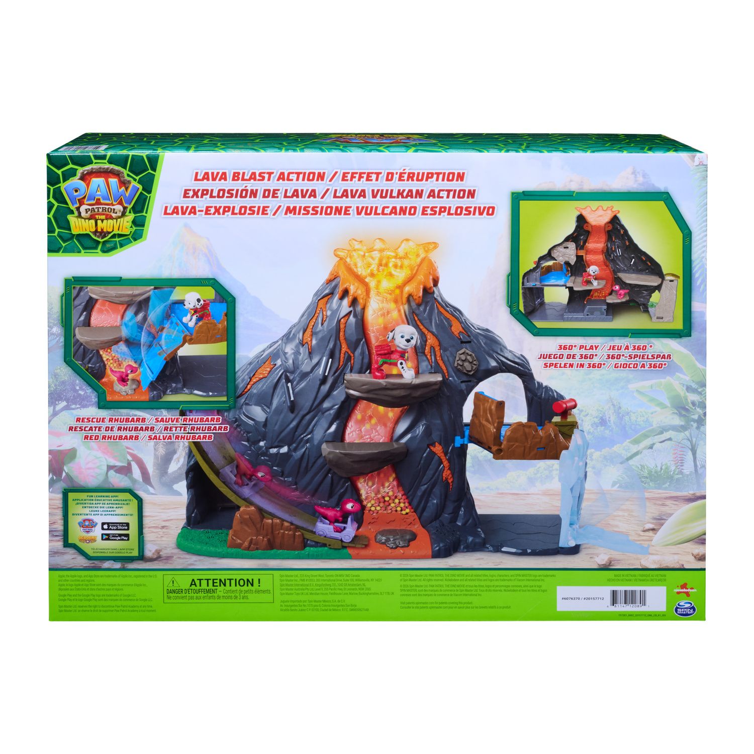 Детский игровой набор Paw Patrol Super Lava Blast Volcano Playset with 2 Figures — фото 8