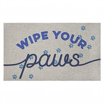 Stupell Home Decor Wipe Your Paws Greeting Welcome Mat