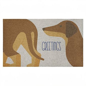 Stupell Home Decor Greetings Funny Dogs Welcome Mat