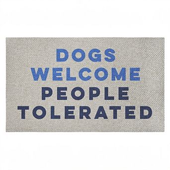 Stupell Home Decor Dogs Welcome People Tolerated Doormat