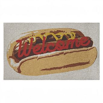 Stupell Home Decor Welcome Hotdog Pop Style Doormat
